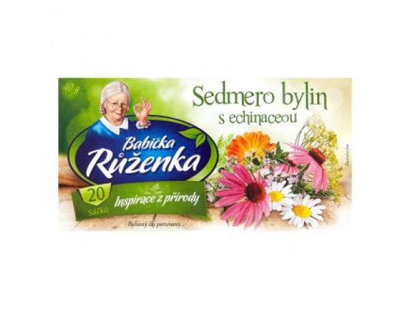 Babička Růženka травяной чай - Семь трав с эхинацеей  20 х 2 г
